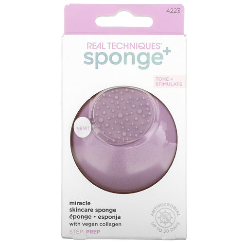 Real Techniques Sponge+Miracle Skincare Sponge With Vegan Collagen