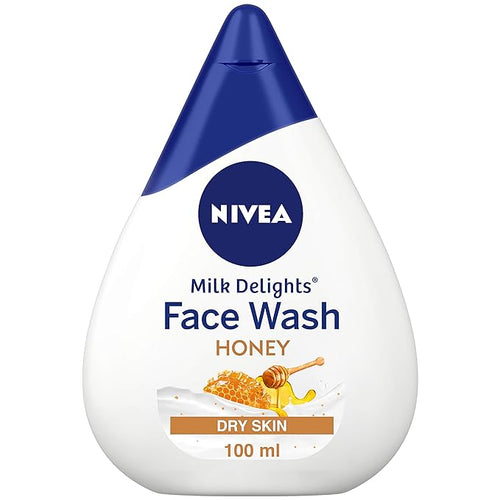 NIVEA Face Wash Milk Delights Moisturizing Honey (Dry Skin)
