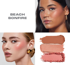 Morphe Cheek Thrills Multi-Finish Face Trio - Beach Bonfire