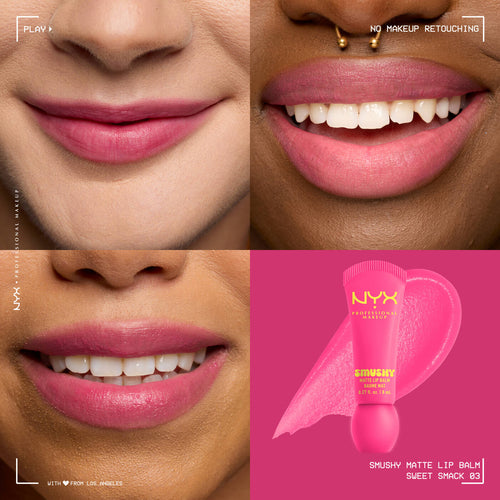 NYX Smushy Matte Lip Balm Matte Finish - Sweet Smack