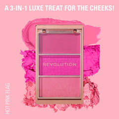 Revolution Blush Icon Palette - Hot Pink Flag