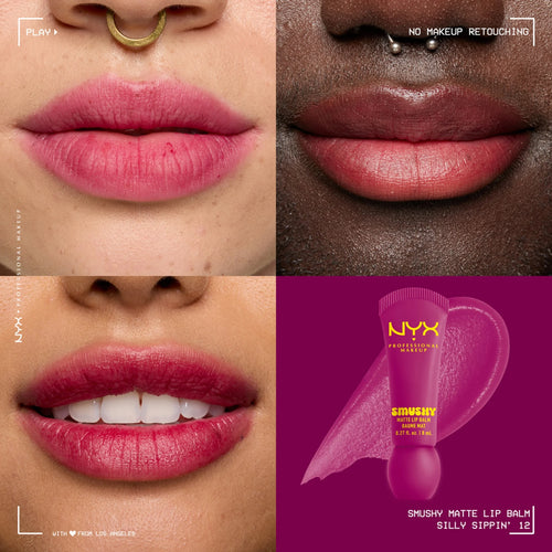 NYX Smushy Matte Lip Balm Matte Finish - Silly Sippin'