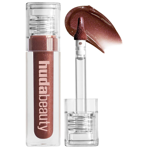 Huda Beauty Icy Nude Faux Filler Lip Gloss She Fire